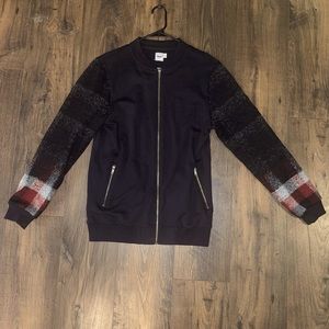 Men’s ASOS Small Zipper Jacket with wool sleeves